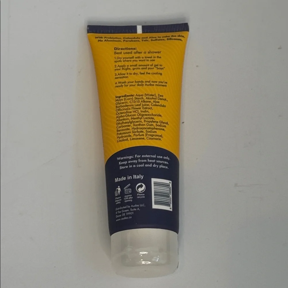 Lot of 2 Audas Cool Anti-Chafing Cooling Gel 3.38 fl oz